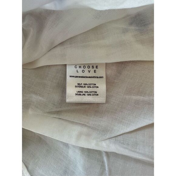 Generation Love Fiona Peony Dress in Peony Blossom White Size S - Picture 6 of 7